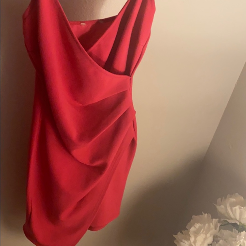 Short hot pink dress